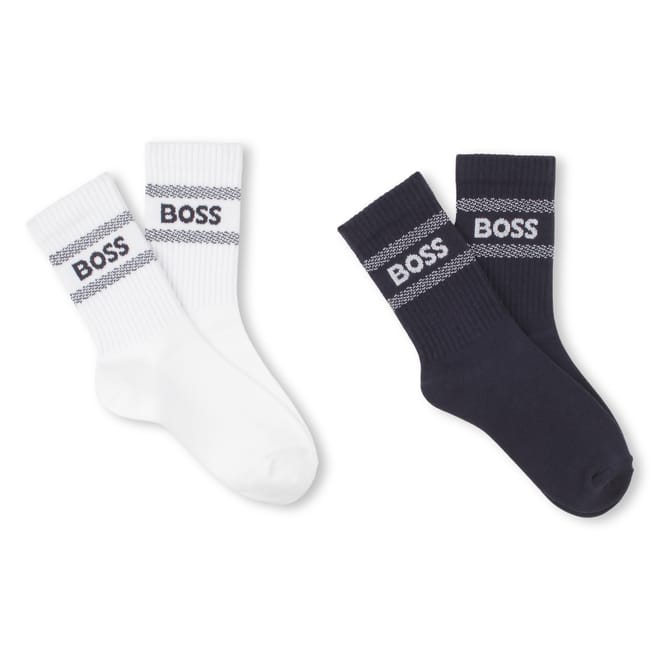 2 Pack Lettering Crew Socks