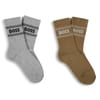 2 Pack Lettering Crew Socks