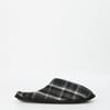 Plaid Round Toe Mule Slippers