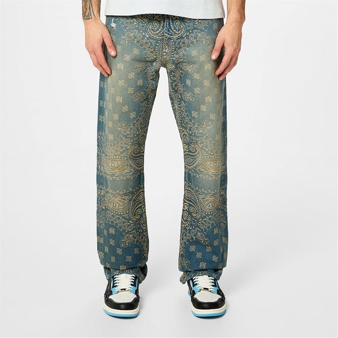 Bandana Straight Leg Jeans