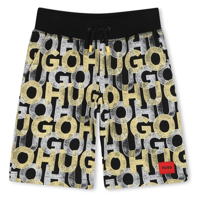 Over Print Lettering Sweat Shorts