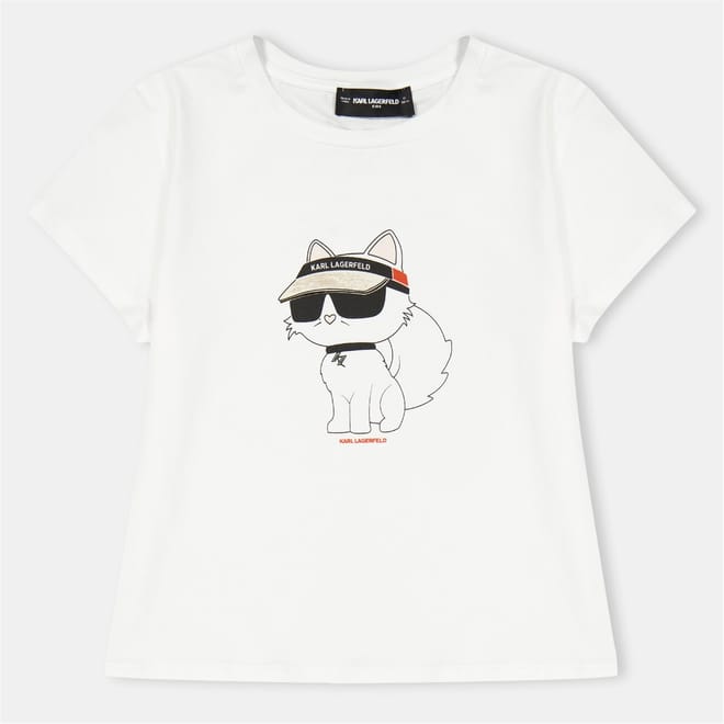 Cat Print Crew Neck Regular Fit T-Shirt