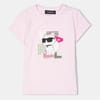 Cat Print Crew Neck Regular Fit T-Shirt
