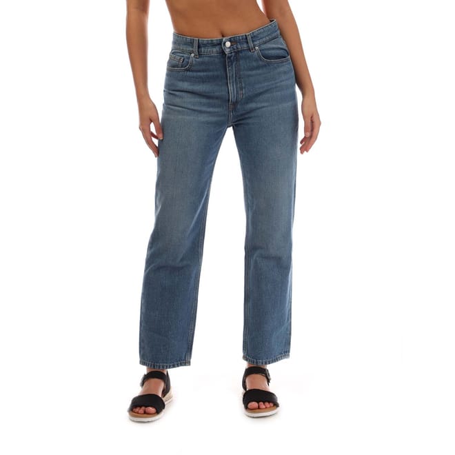 Straight-Fit Cropped Jeans