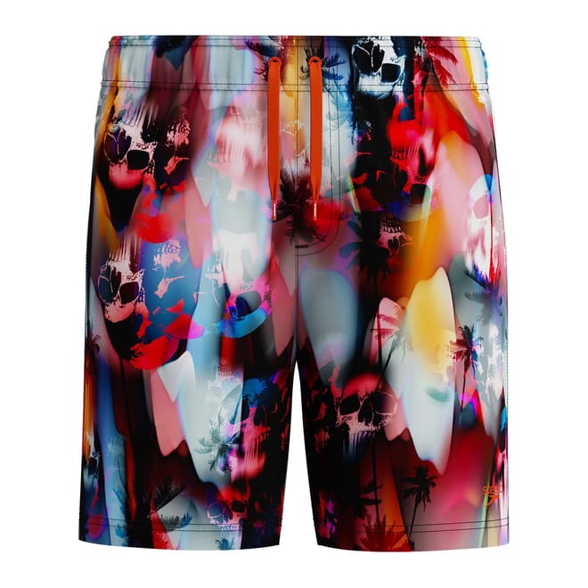 DP Swimming Logo Print Shorts