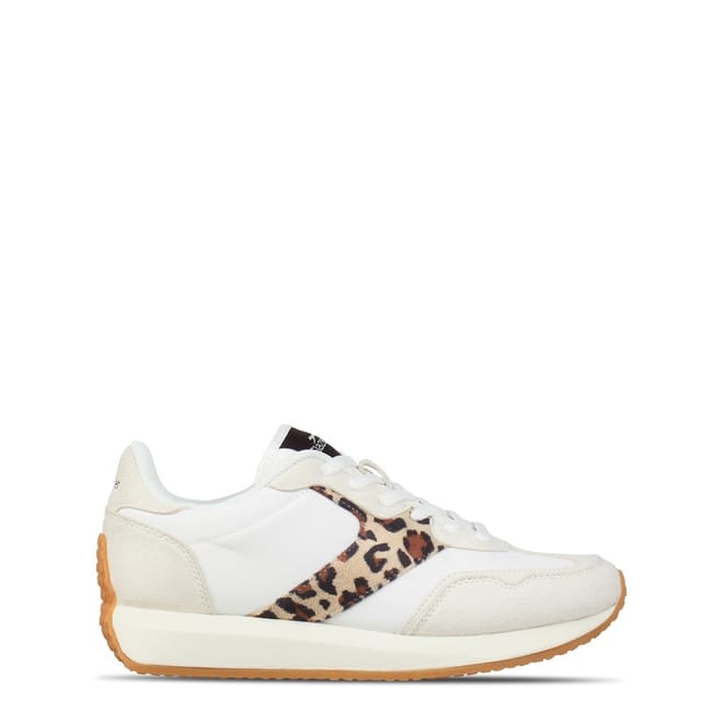 Lyon Leopard Patterned Flat Trainers