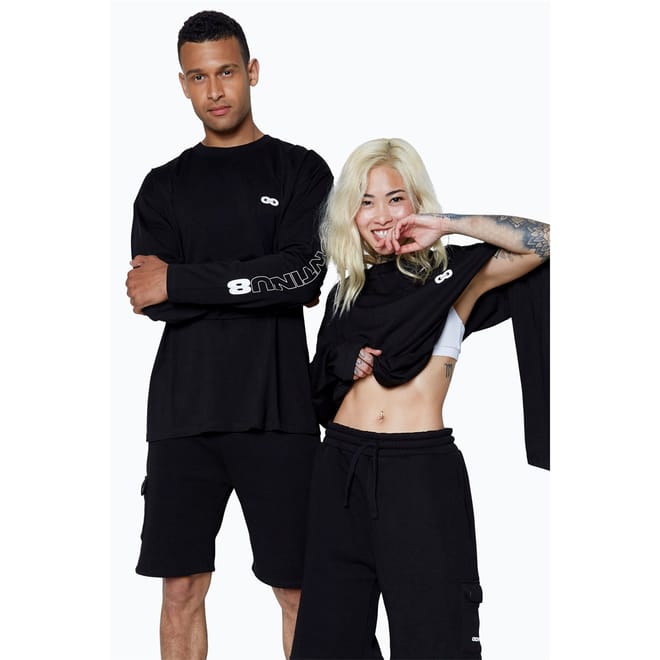 Boxy Long Sleeve Crew Neck T-Shirt