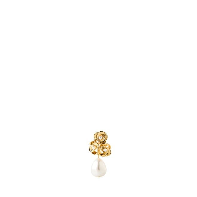 Pearl Flower Drop Earrings