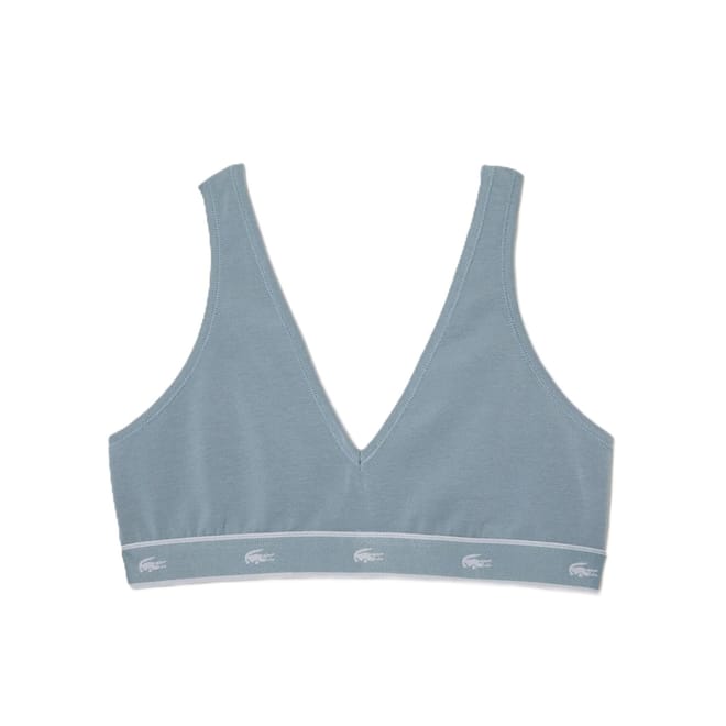 Crocodile Print Triangle Bra