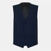 Slim Fit Navy Panama Waistcoat
