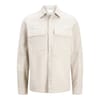 Solid Patterned Chest Pocket Overshirt
