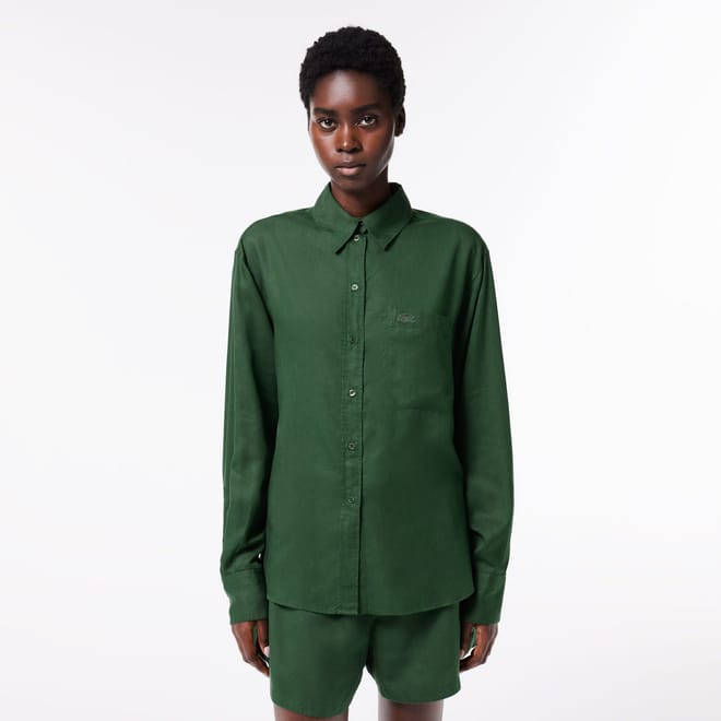 Flowing Oversized Lyocell Shirt