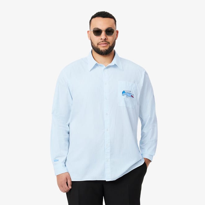 Relaxed Fit Crocodile Badge Shirt