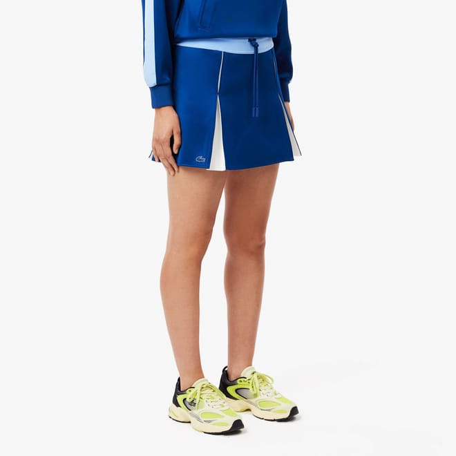 Adjustable Colour-Block Interlock Skirt