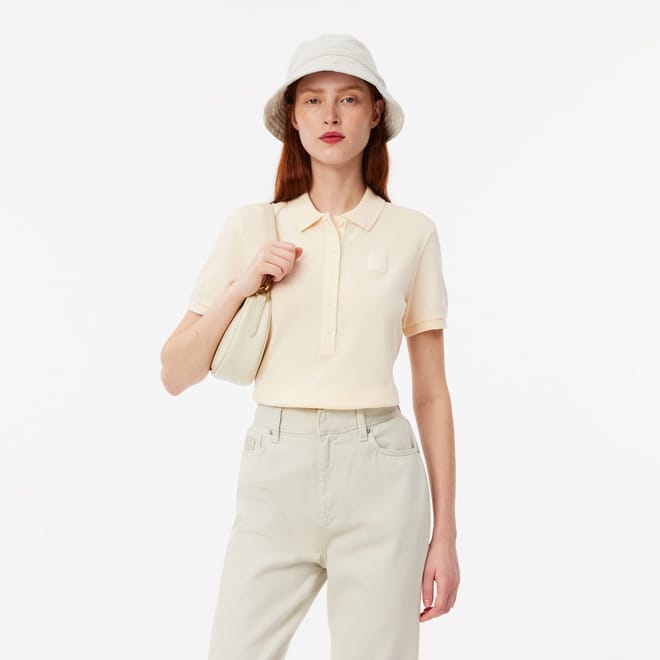 Slim Fit Washed Effect Petit Piqué Polo Shirt