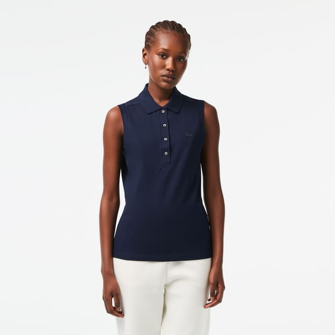 Slim Fit L.12.D Sleeveless Stretch Polo Shirt