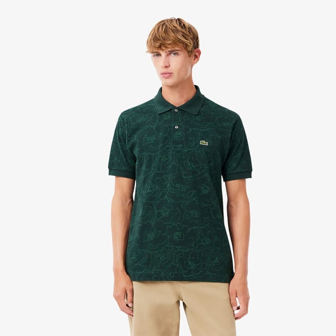 Classic Fit Flower Print L.12.12 Polo Shirt