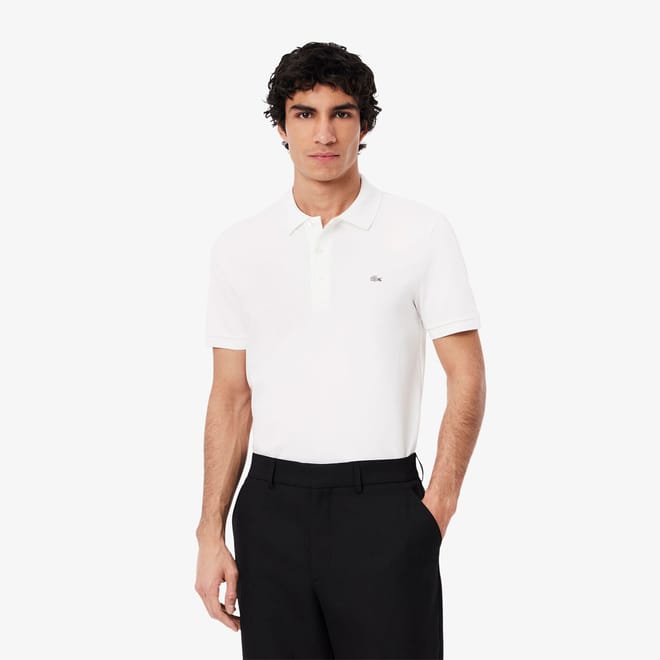 Slim Fit Stretch Mini Piqué Polo Shirt