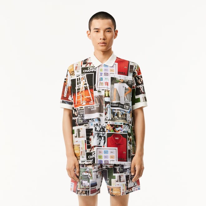 Loose Fit L.12.12 Printed Polo Shirt