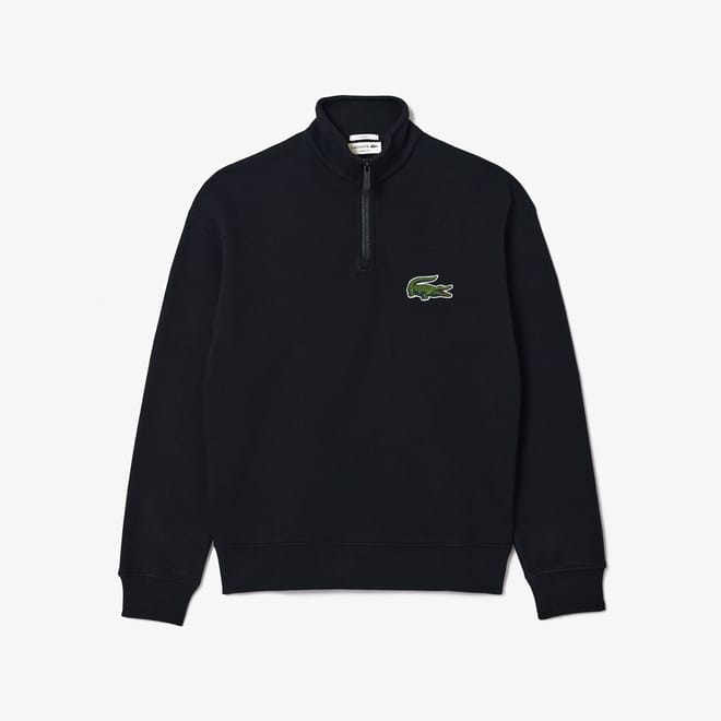 Zip High Neck Organic Cotton Sweatshirt