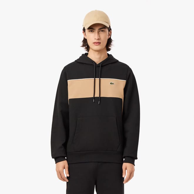 Colour-Block Fleece Hoodie