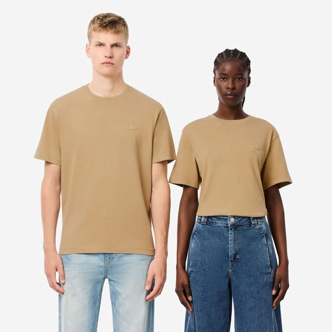 Washed Effect Heavy Cotton T-Shirt