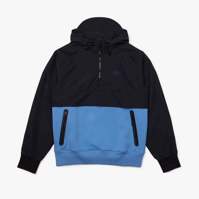 Mens Two-Material Pullover Jacket