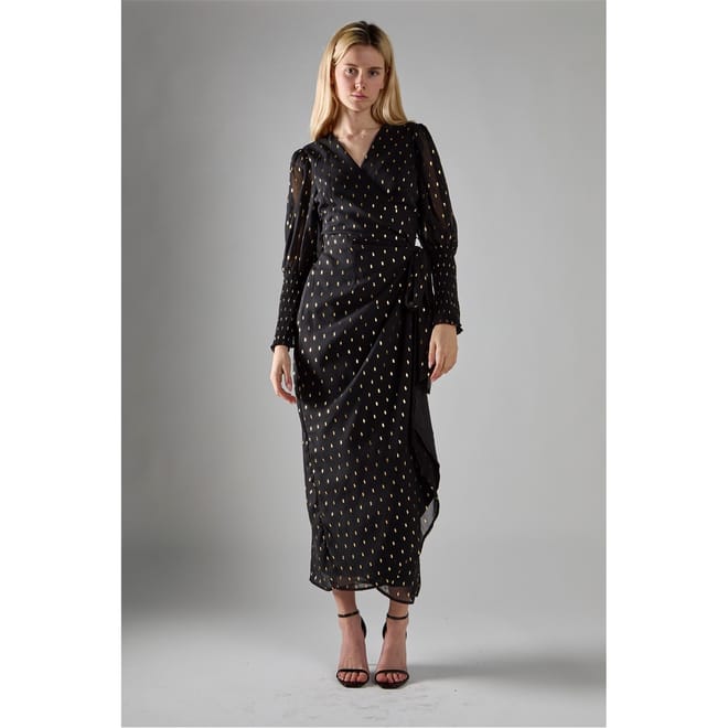 With Gold Spot Long Dress