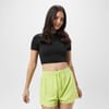 Cropped Slim Fit Crew Neck T-Shirt