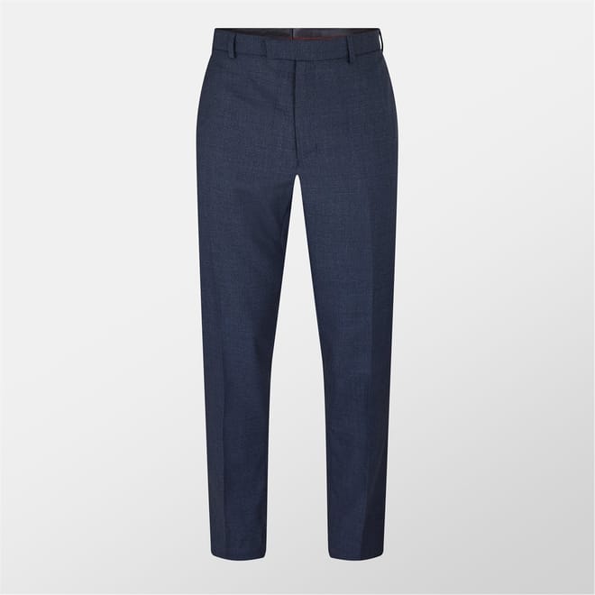 Navy Speckled Regular Fit Trousers