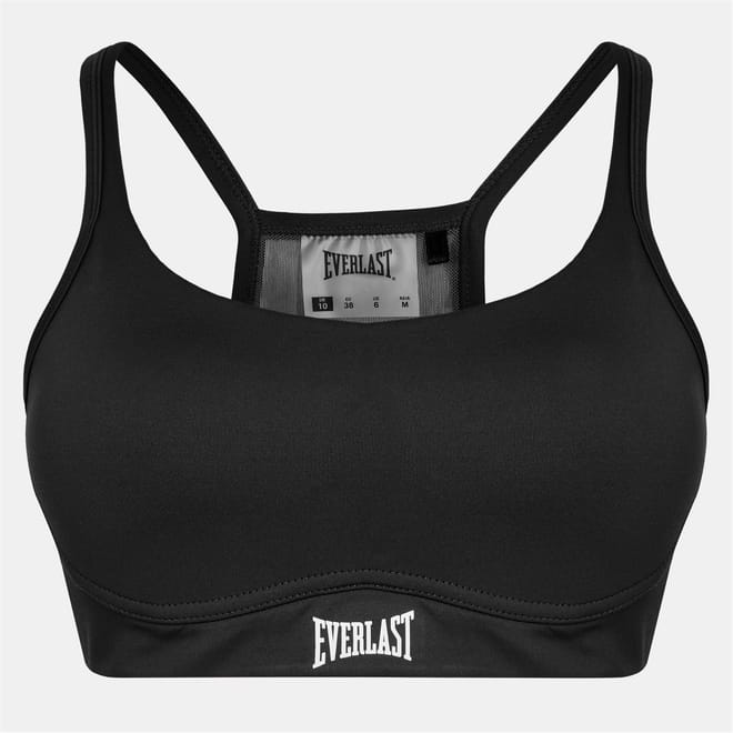 Cropped Scoop Neck Snug Fit Bra