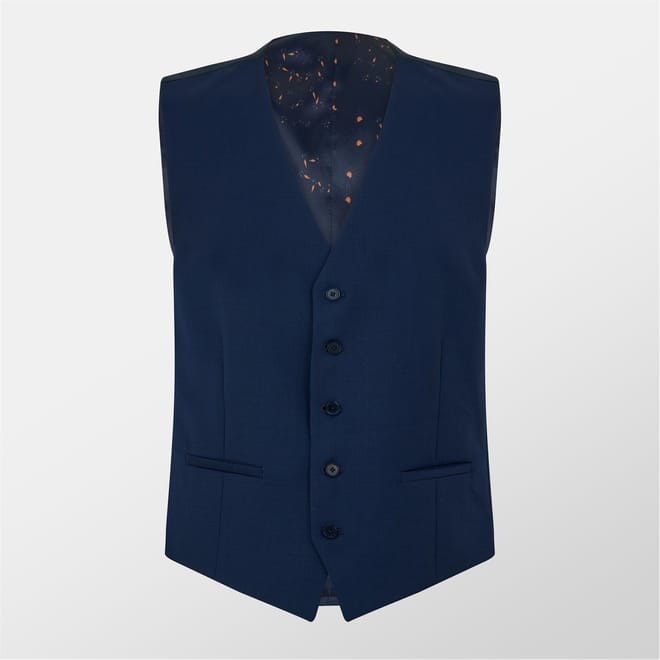 Textured Slim Fit Waistcoat
