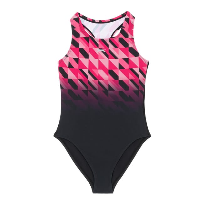 Challenge Tech Geometric Patterned One-Piece Swimsuit