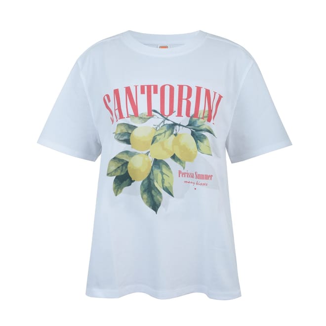 Oversize Fit Lettering Crew Neck T-Shirt