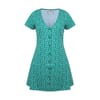 Up V-Neck Mini A-Line Dress