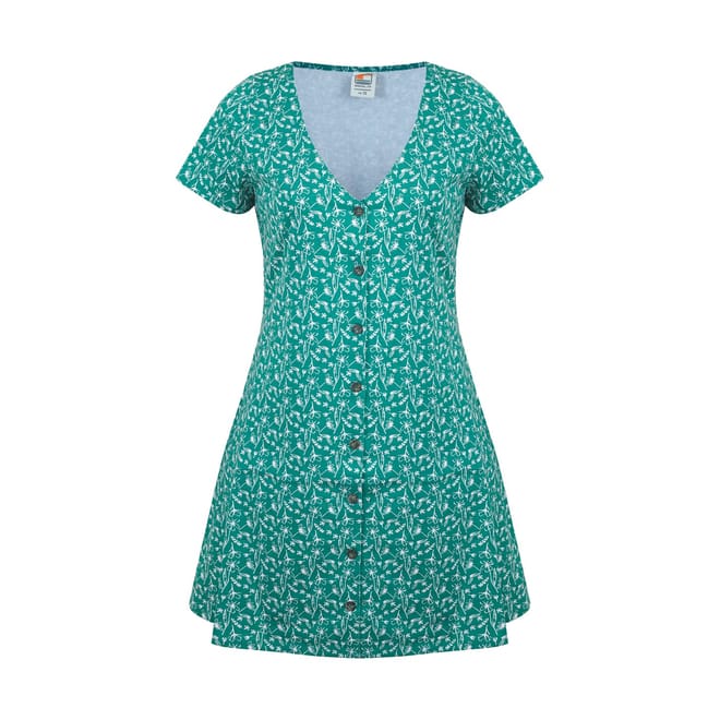 Up V-Neck Mini A-Line Dress
