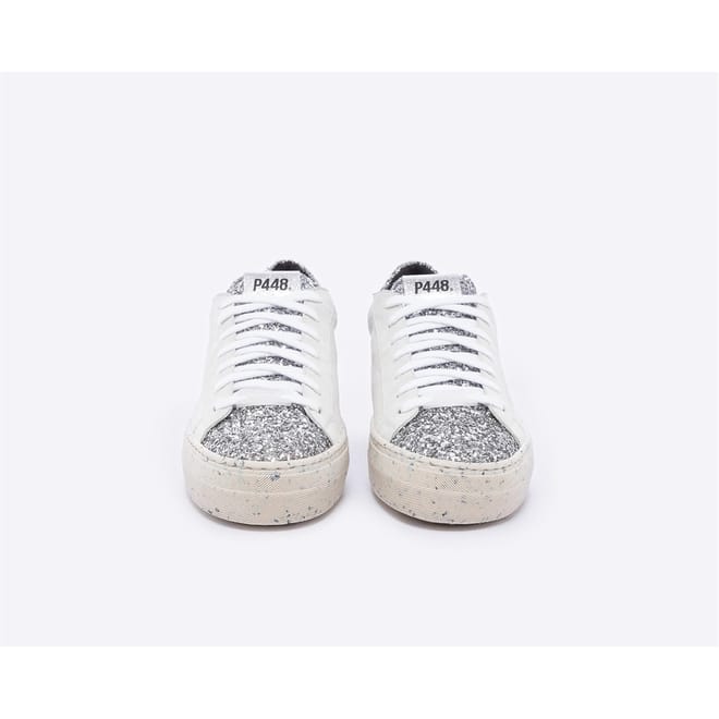 Thea Metallic Lace-Up Platform Trainers