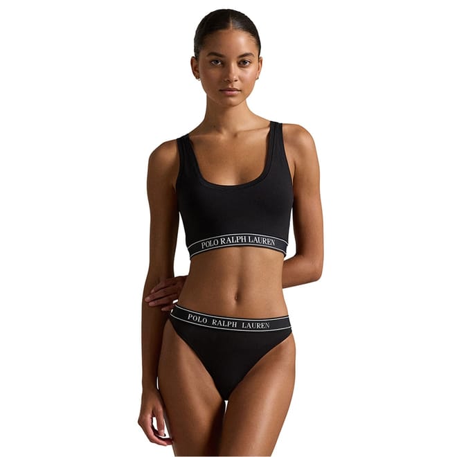 Cropped Scoop Neck Slim Fit Bra