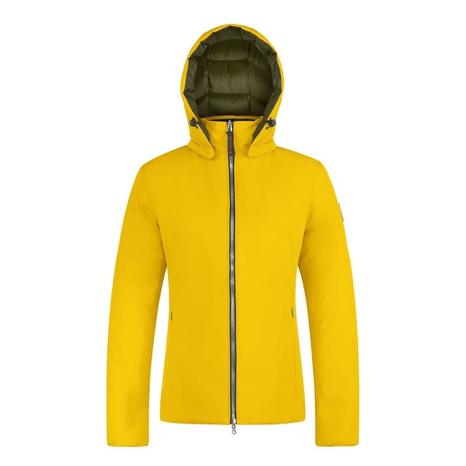 Solid Patterned Hooded Puffer Jacket