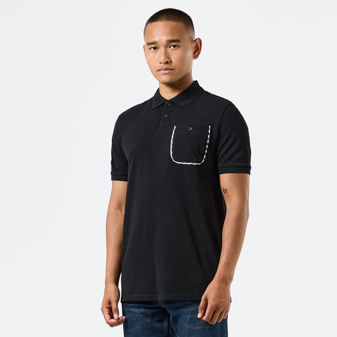 Spence Mid Check Detail Polo Shirt