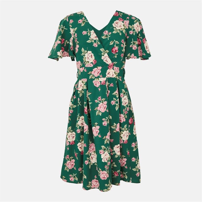 Floral Wrap Dress