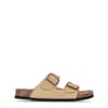 Cork Strap Open Toe Slide Sandals