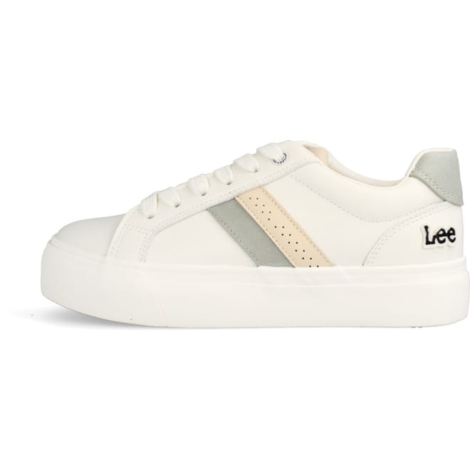 Court Lace-Up Platform Trainers