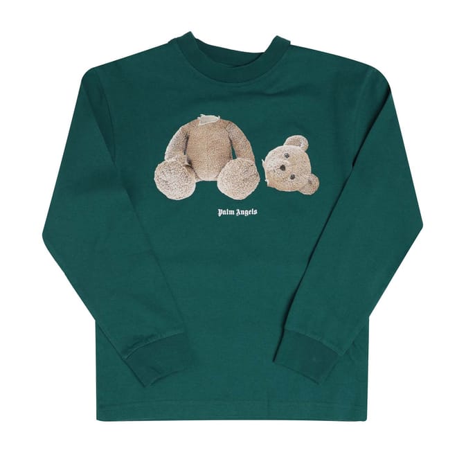 Juniors Long Sleeve Bear T-Shirt