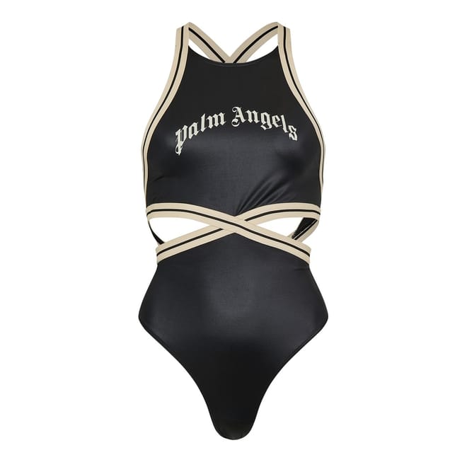 Track Lettering One-Piece Swimsuit