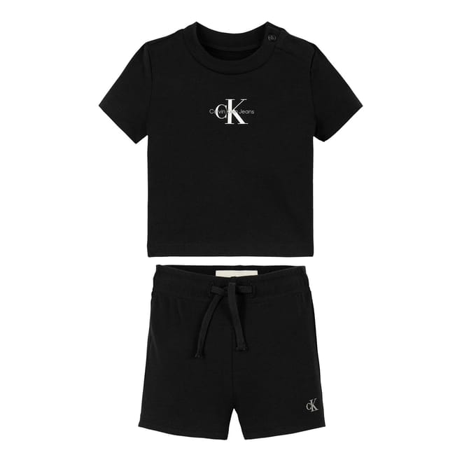 Lettering Crew Neck Short Sleeve T-Shirt and Short Set