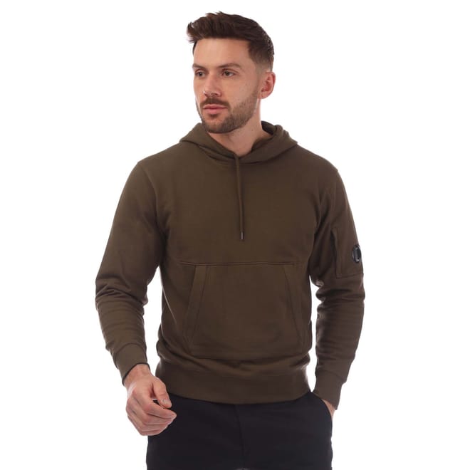 Diagonal Raised Fleece Lens Hoodie