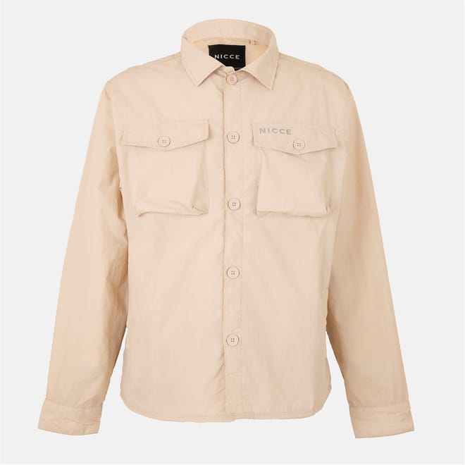 Fletch Solid Patterned Chest Pocket Overshirt