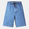 Denim Bermuda Shorts with Metal Drawcord