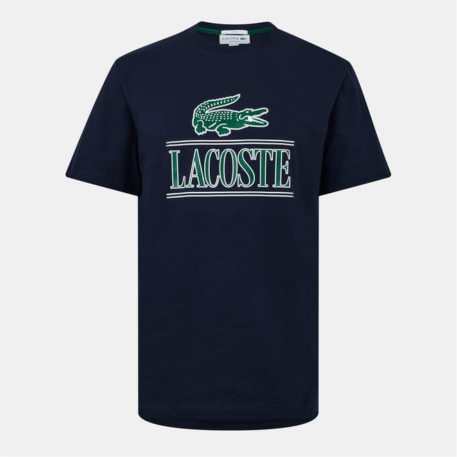 Crocodile Print Lettering Regular Fit T-Shirt